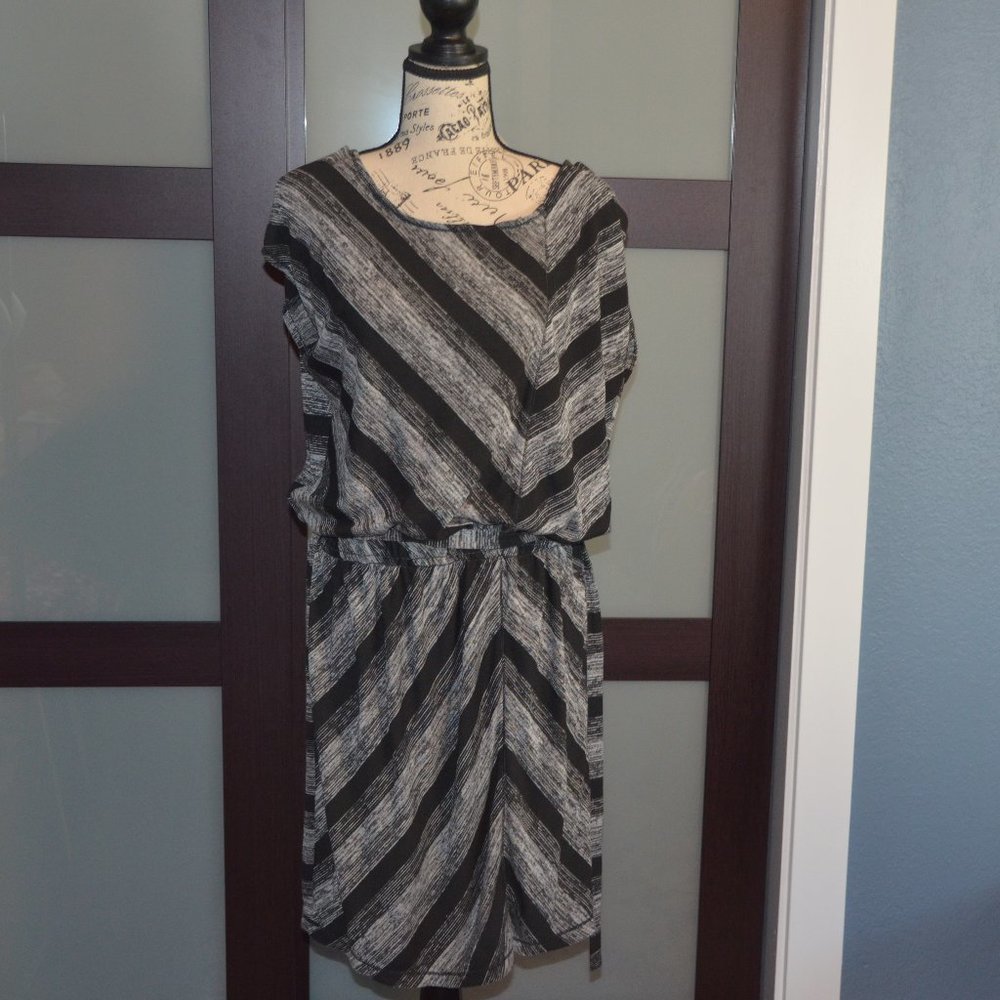 Max Studio Black & Grey Dress